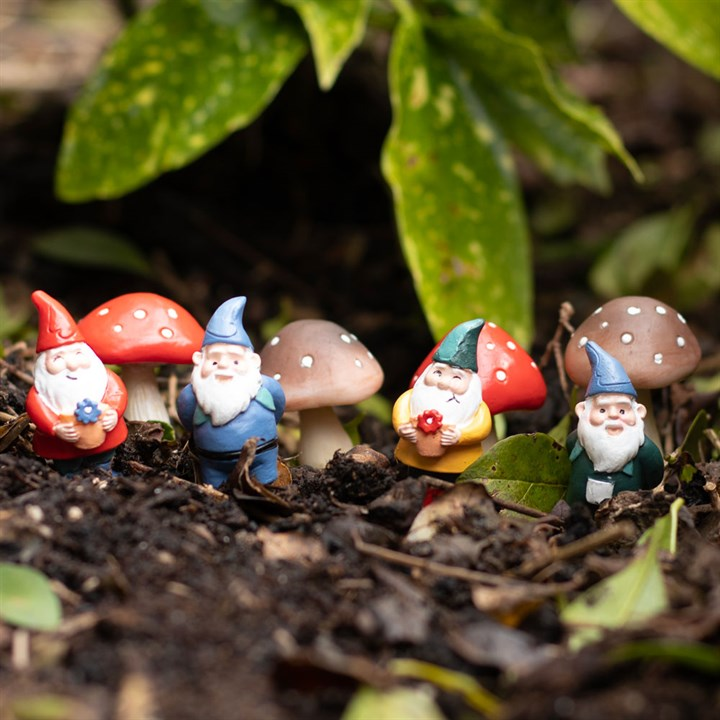 Set of 4 Mini Mushroom Plant Pot Pals, image 5 of 5