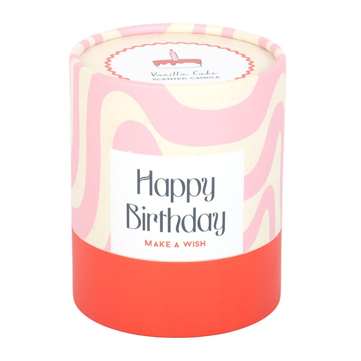 Happy Birthday Vanilla Cake Candle, image 5 of 6
