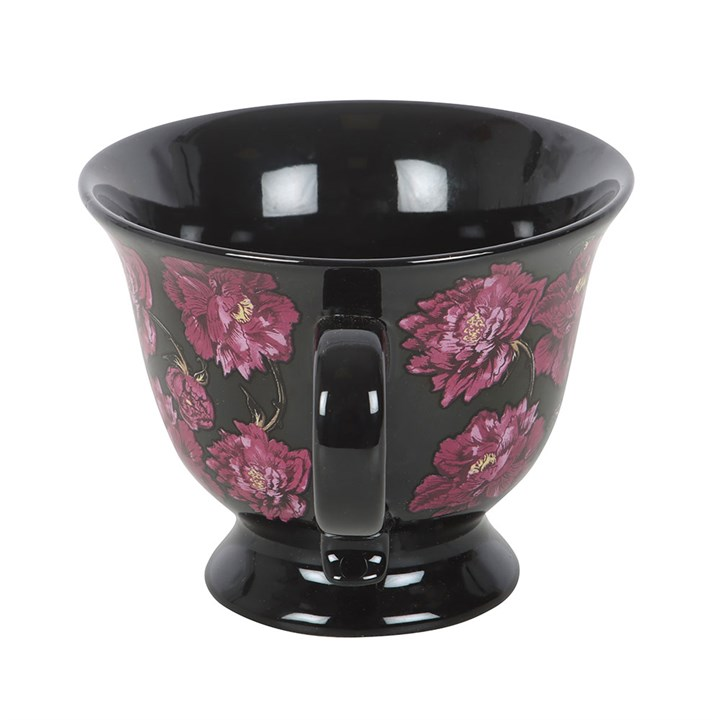 Dark Romance Floral Print Teacup, image 4 of 6