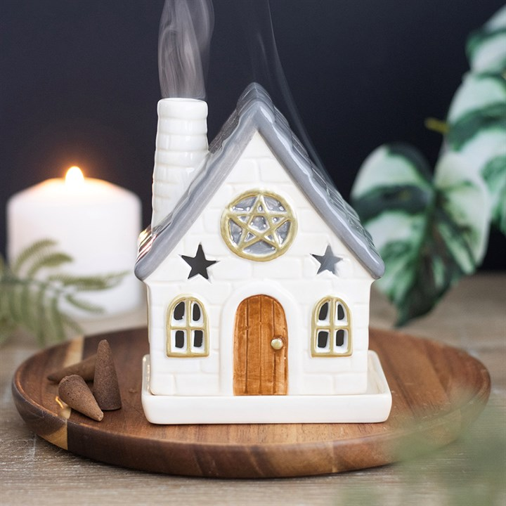 Stone Cottage Incense Cone Holder, image 1 of 6