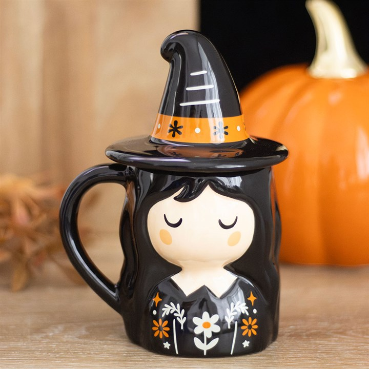Frightful Folk Witch Lidded Mug, image 2 of 7