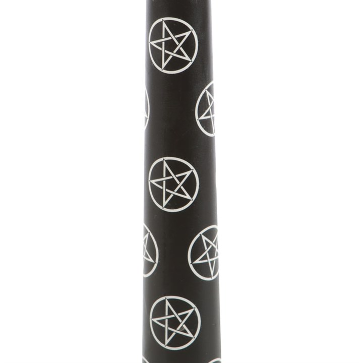 Set of 3 Black Magic Pentagram Taper Candles, image 4 of 6