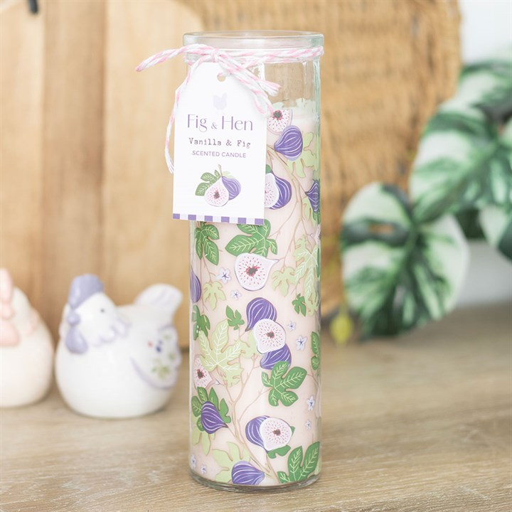 Fig Tree Print Vanilla & Fig Tube Candle, image 1 of 6