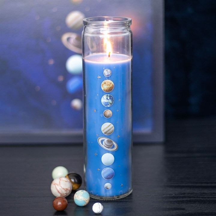 Solar System Cedar Tube Candle, image 1 of 3