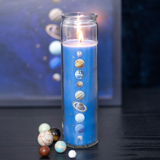 Solar System Cedar Tube Candle, image 1 of 3