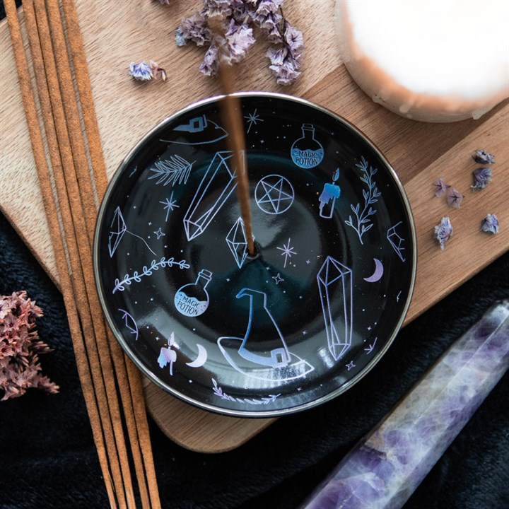 Crystal Witch Incense Holder Plate, image 1 of 5