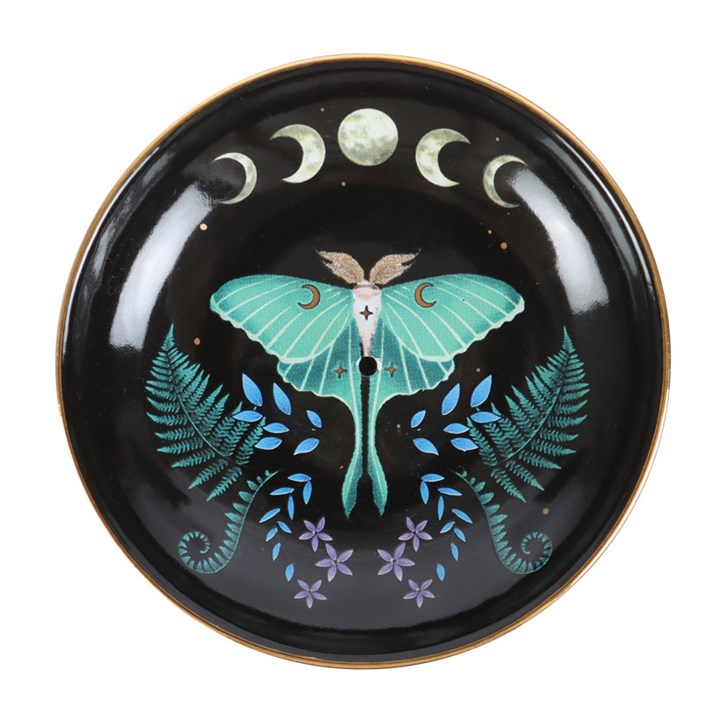 Luna Moth Ceramic Incense Plate, image 4 of 5