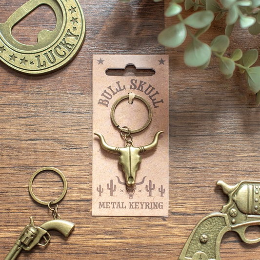 Bull Skull Keyring, image 1 of 5