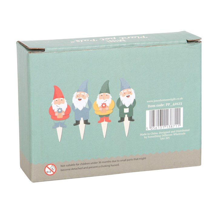 Set of 4 Mini Gnome Plant Pot Pals, image 2 of 6
