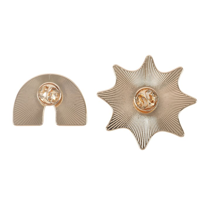 Set of 2 Rainbow and Sun Pin Badges, image 5 of 6