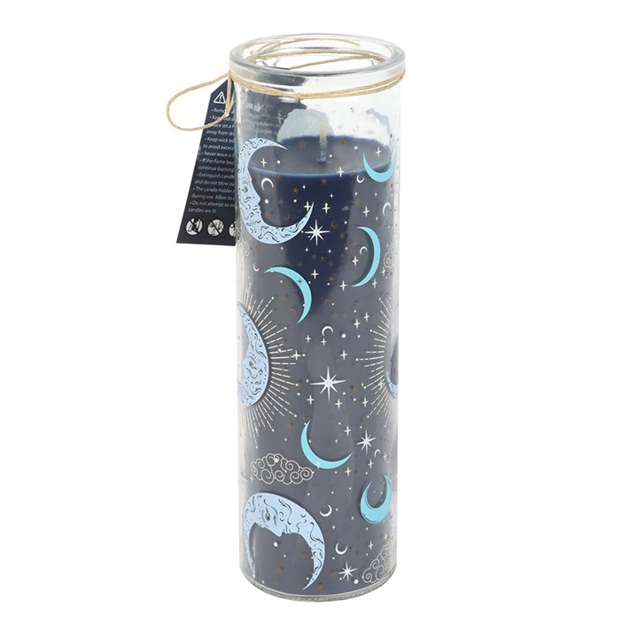 Blue Moon Print Fig & Vanilla Tube Candle, image 4 of 5