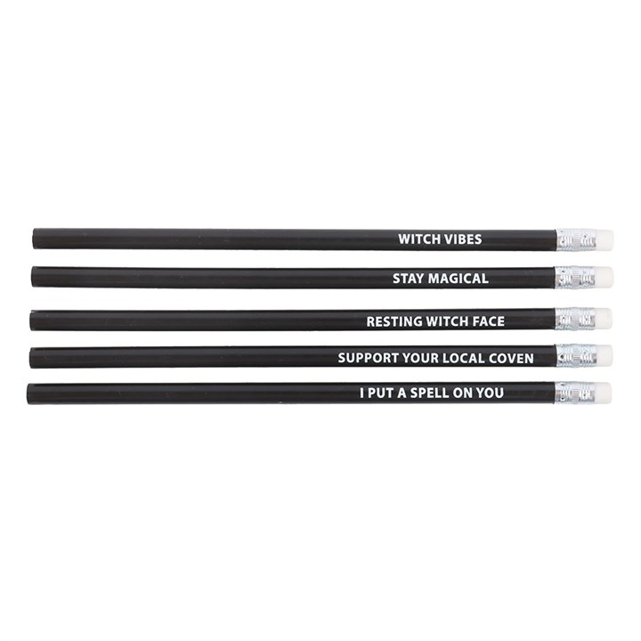 The Coven Club Set of 5 Witchy Pencils, image 2 of 3