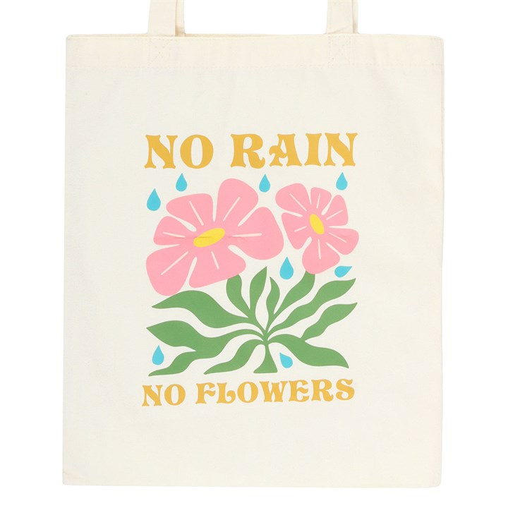 No Rain, No Flowers Tote Bag, image 3 of 4