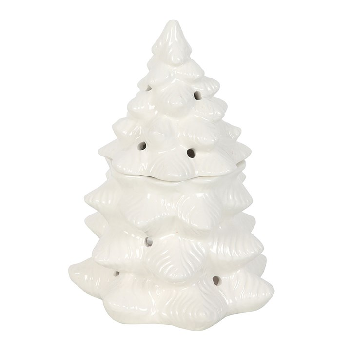 White Fir Tree Oil Burner and Wax Warmer, image 3 of 7