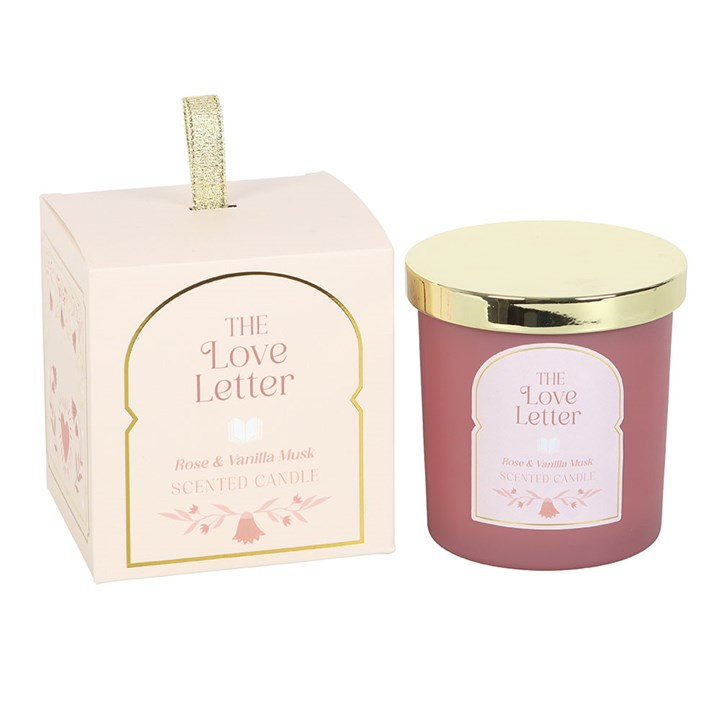The Love Letter Rose & Vanilla Musk Candle, image 2 of 5