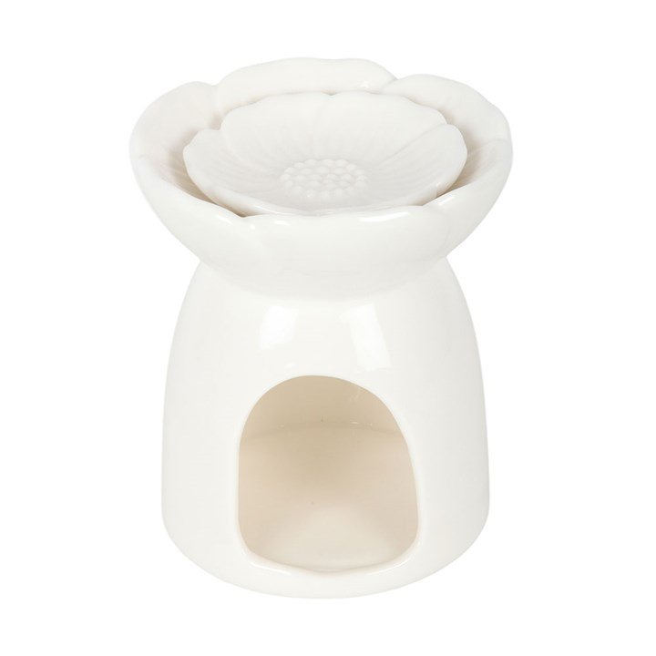 White Peony Oil Burner and Wax Warmer, image 5 of 6
