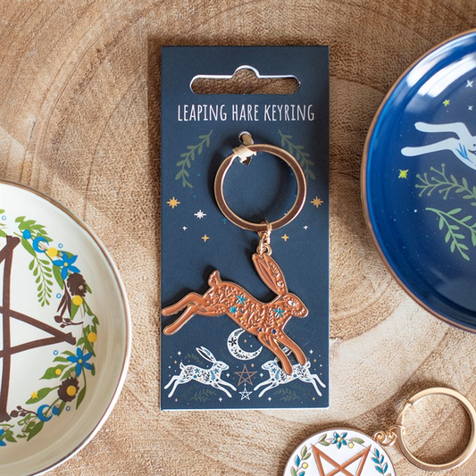 Leaping Hare Keyring, image 1 of 5