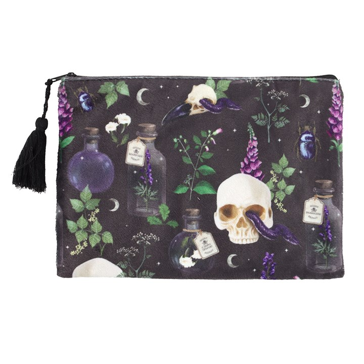 Venom & Vines Print Makeup Bag, image 2 of 5