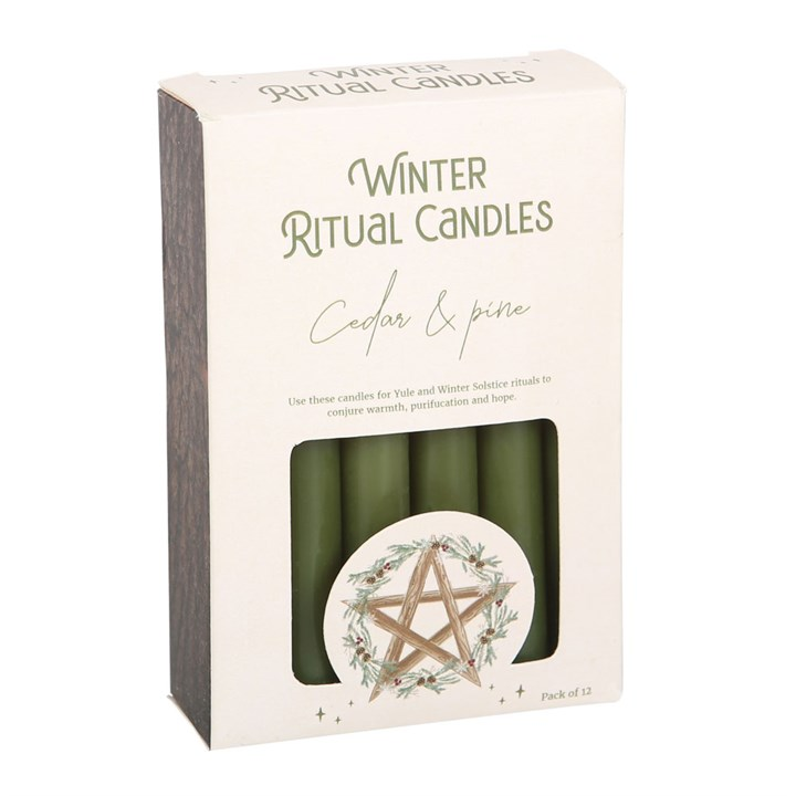 Cedar & Pine Winter Ritual Spell Candles, image 3 of 4