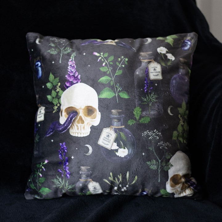 Venom & Vines Print Cushion, 35cm Square, image 1 of 4