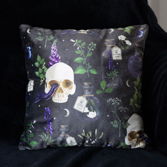 Venom & Vines Print Cushion, 35cm Square, image 1 of 4