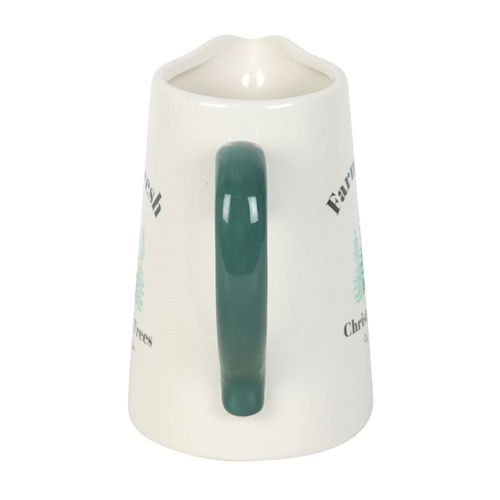 Farm Fresh Christmas Trees Ceramic Flower Jug, image 3 of 5
