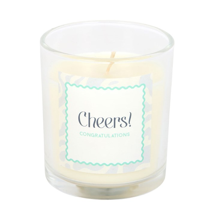 Cheers Congratulations Champagne Fizz Candle, image 4 of 6