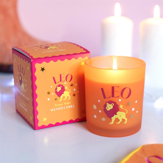 Zodiac Zest Leo Mango Mojito Candle, image 1 of 5