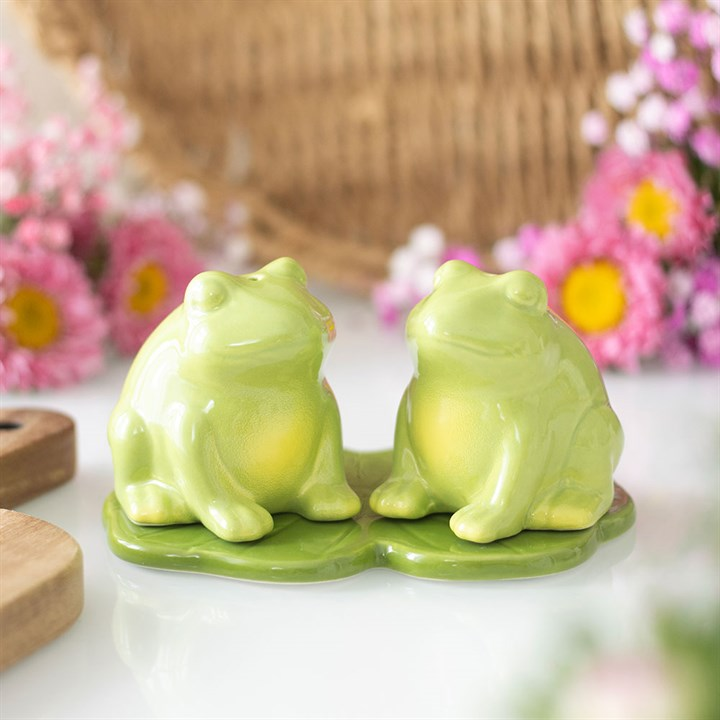 Luna Frog Salt and Pepper Shakers, image 1 of 7