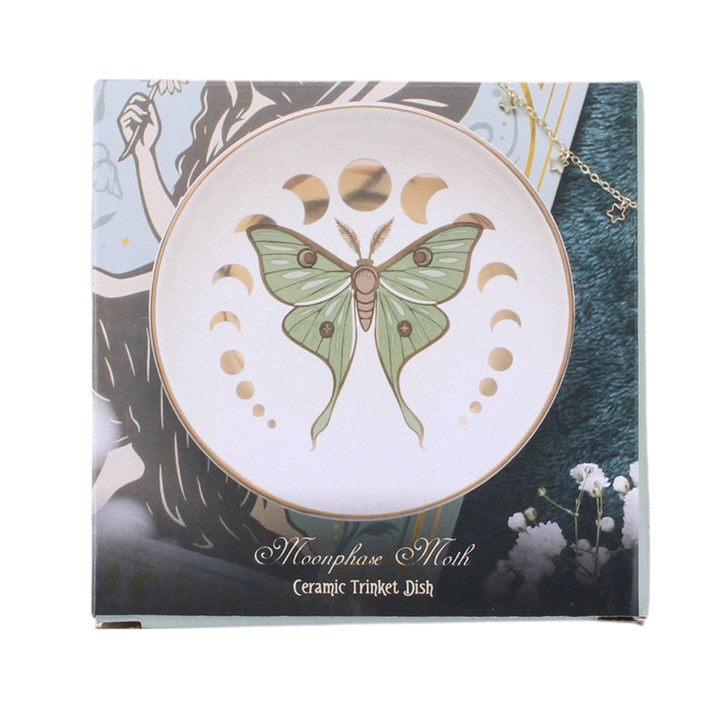 Moonphase Moth Trinket Dish, image 6 of 6
