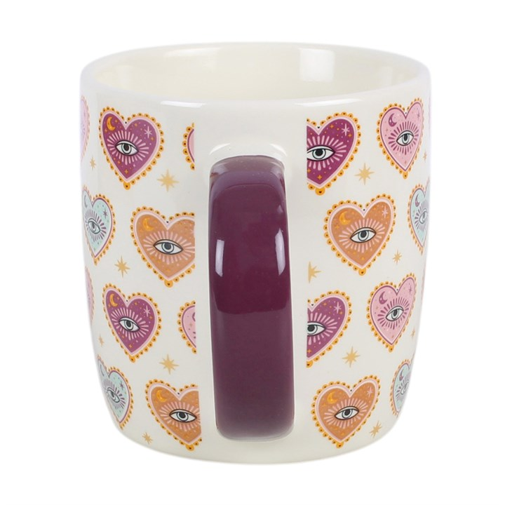 Sacred Sight Heart Print Mug and Tea Infuser Set, image 5 of 7