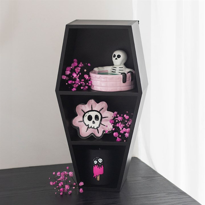 Small Black Coffin Shelf, image 2 of 5
