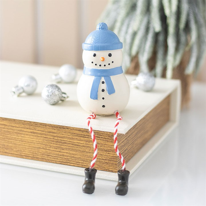 Winter Snowman Shelf Sitter Ornament, image 2 of 6