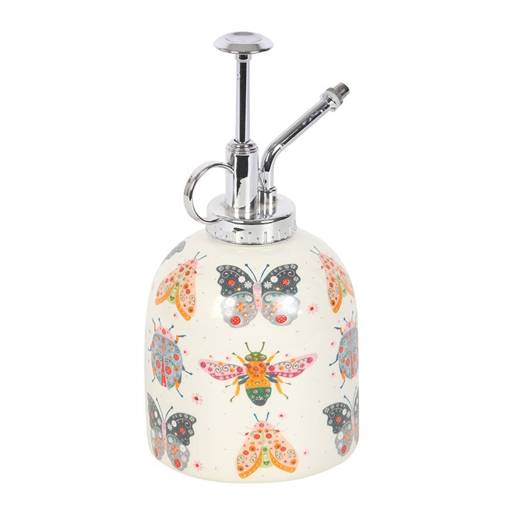 Floral Bug Print Ceramic Plant Mister, image 4 of 4