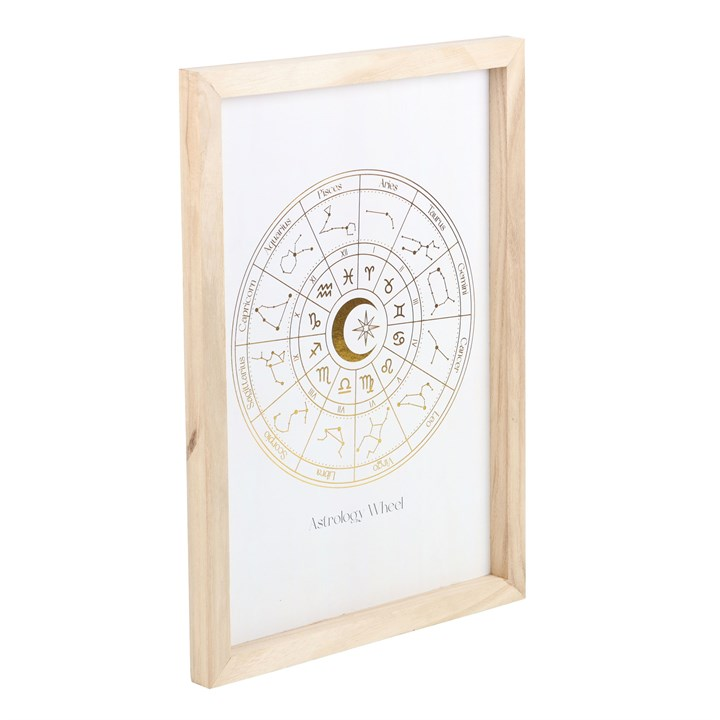 Off White Astrology Wheel Framed Wall Art Print, image 3 of 5