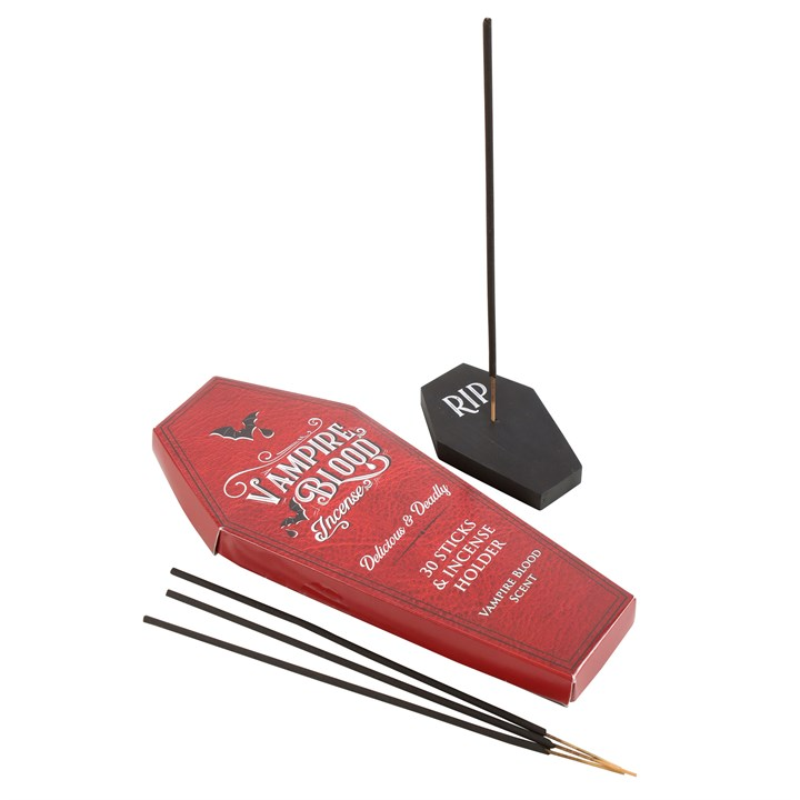Vampire Blood Incense Sticks and Coffin Holder, image 1 of 6