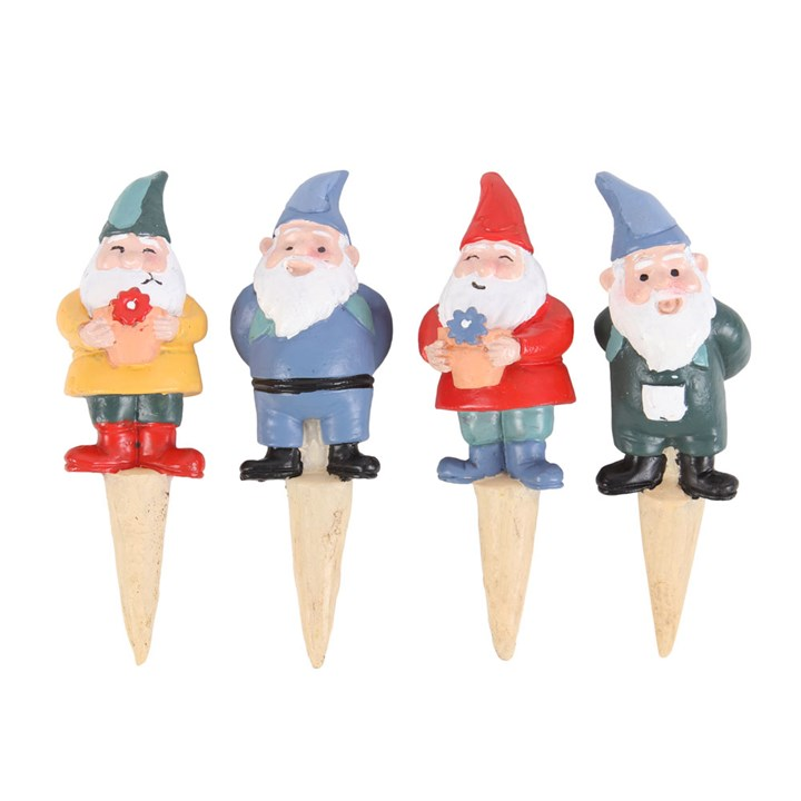 Set of 4 Mini Gnome Plant Pot Pals, image 3 of 6
