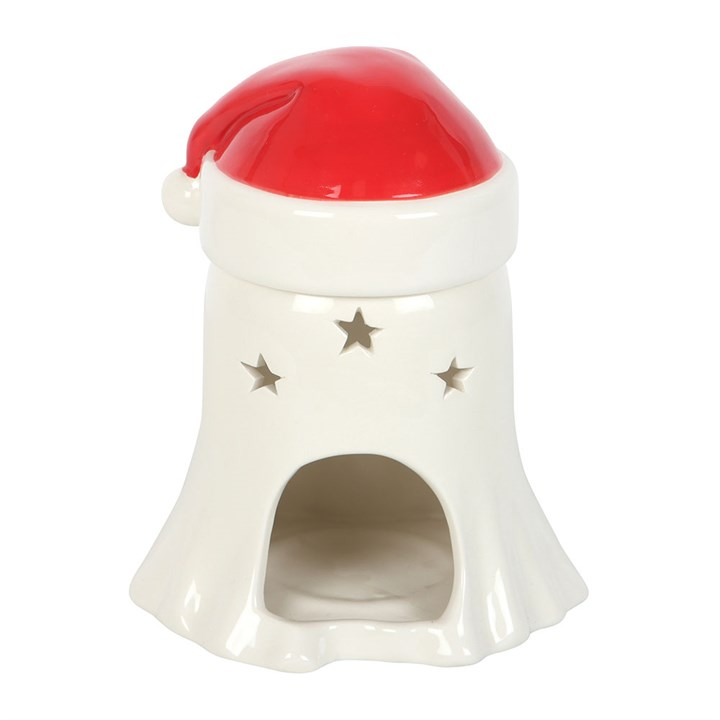 Ghost with Santa Hat Oil Burner and Wax Warmer, image 5 of 6