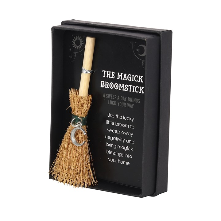 Crescent Moon Mini Magick Broomstick, image 2 of 3