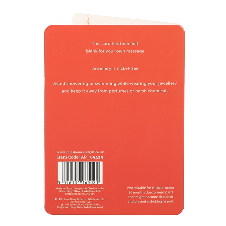 Best Teacher Apple Necklace on Greeting Card, image 3 of 6