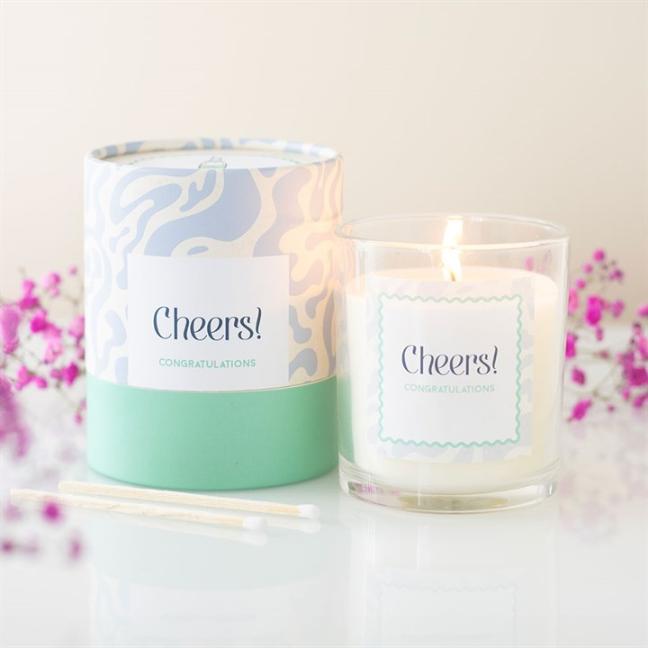 Cheers Congratulations Champagne Fizz Candle, image 1 of 6