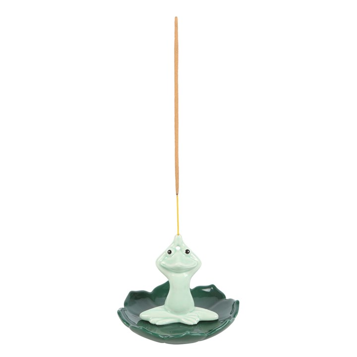 Yoga Frog Incense Stick Holder, image 2 of 5