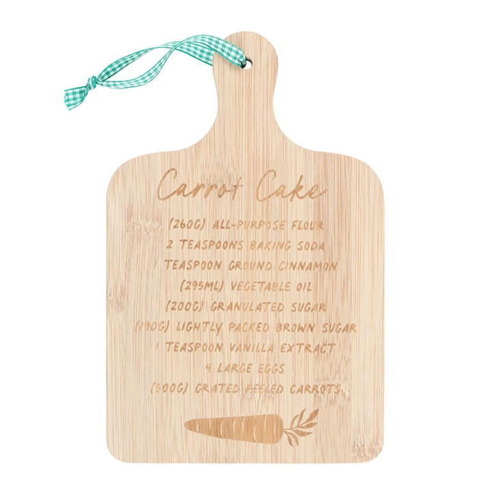 Carrot Cake Recipe Bamboo Serving Board, image 2 of 5