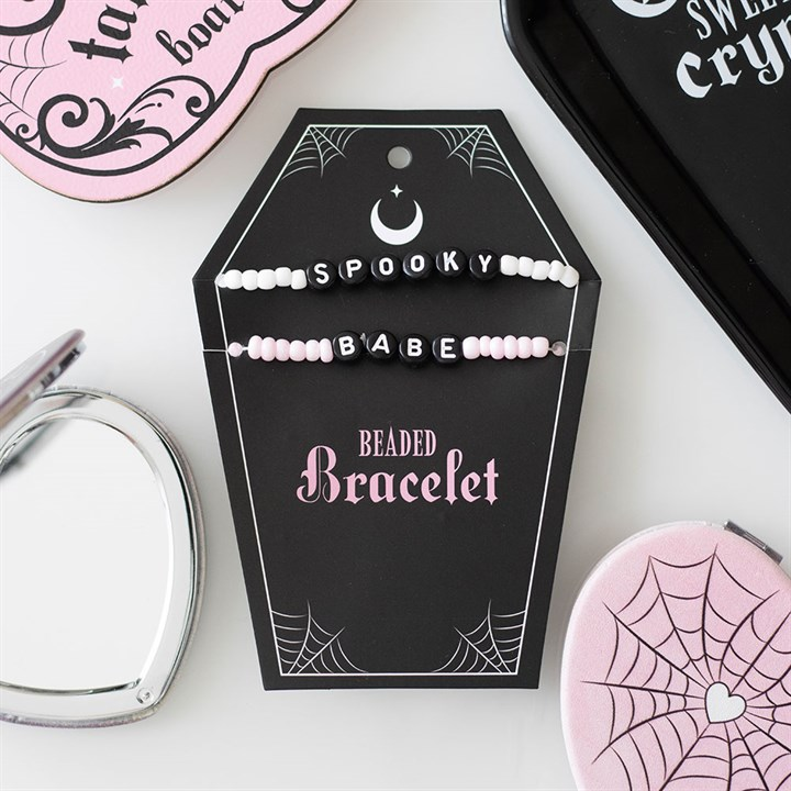 Spooky Babe Beaded Bracelet Set, image 1 of 5