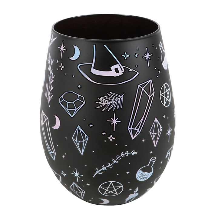 Crystal Witch Print Stemless Glass, image 3 of 5