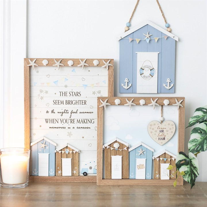 Ocean Air Salty Hair 3D Shell Beach Hut MDF Plaque, image 5 of 5