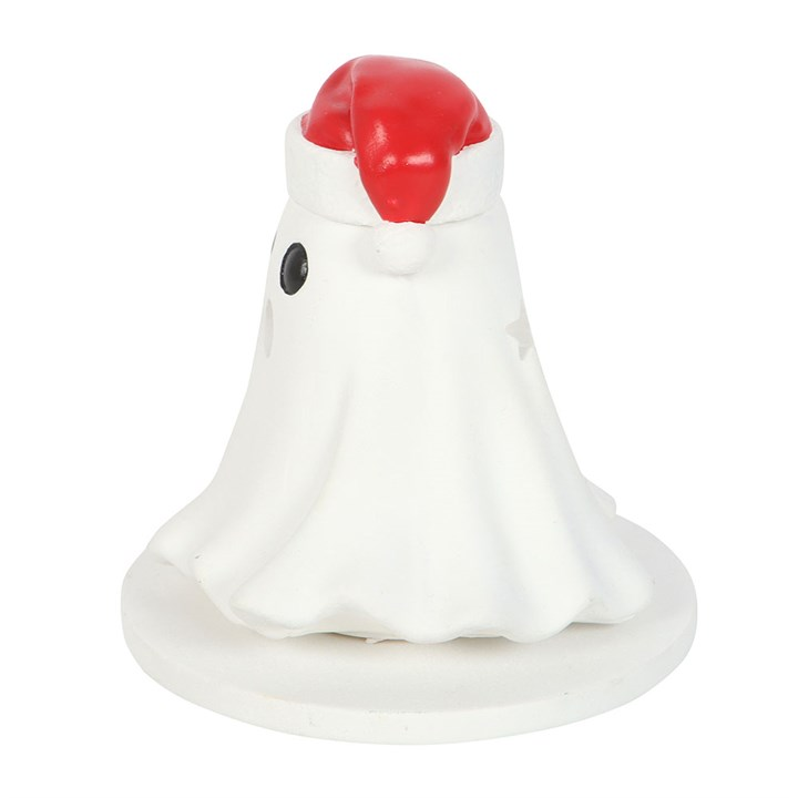 Ghost with Santa Hat Incense Cone Holder, image 4 of 6