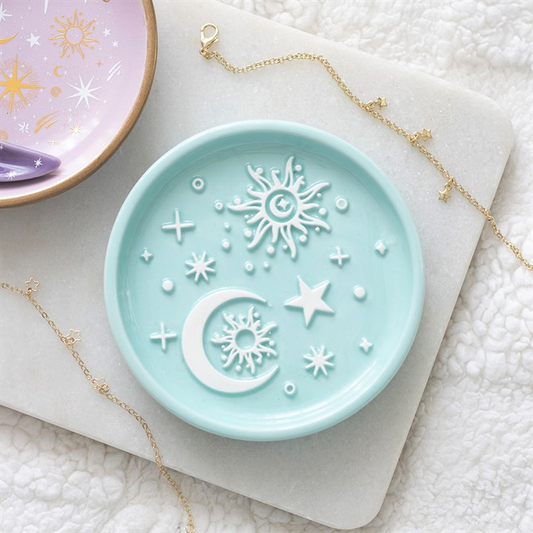 Blue Moon and Sun Trinket Dish, image 1 of 6