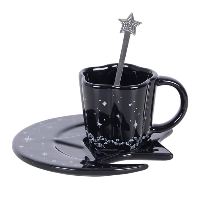 Spellbound Sky Espresso Cup, Saucer and Spoon Set, image 3 of 6