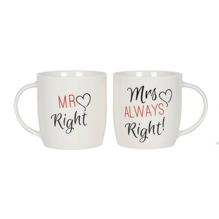 Set of 2 Mr & Mrs Mugs, image 1 of 2